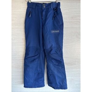 Lucky Bums Youth  Ski Snow Pants in navy blue with reinforced knees/Seat Sz Sm